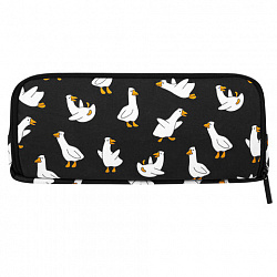 Пенал-органайзер BRAUBERG, 2 откидные планки, полиэстер, 23x9х7 см, "Geese print", 274610