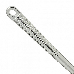 Ершик для унитаза с подставкой, маталл + пластик, хромированный, LAIMA, 607426