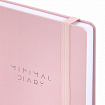Ежедневник недатированный с резинкой А5 145х203 мм, BRAUBERG, твердый, 160 л., "Minimal", розовый, 116301